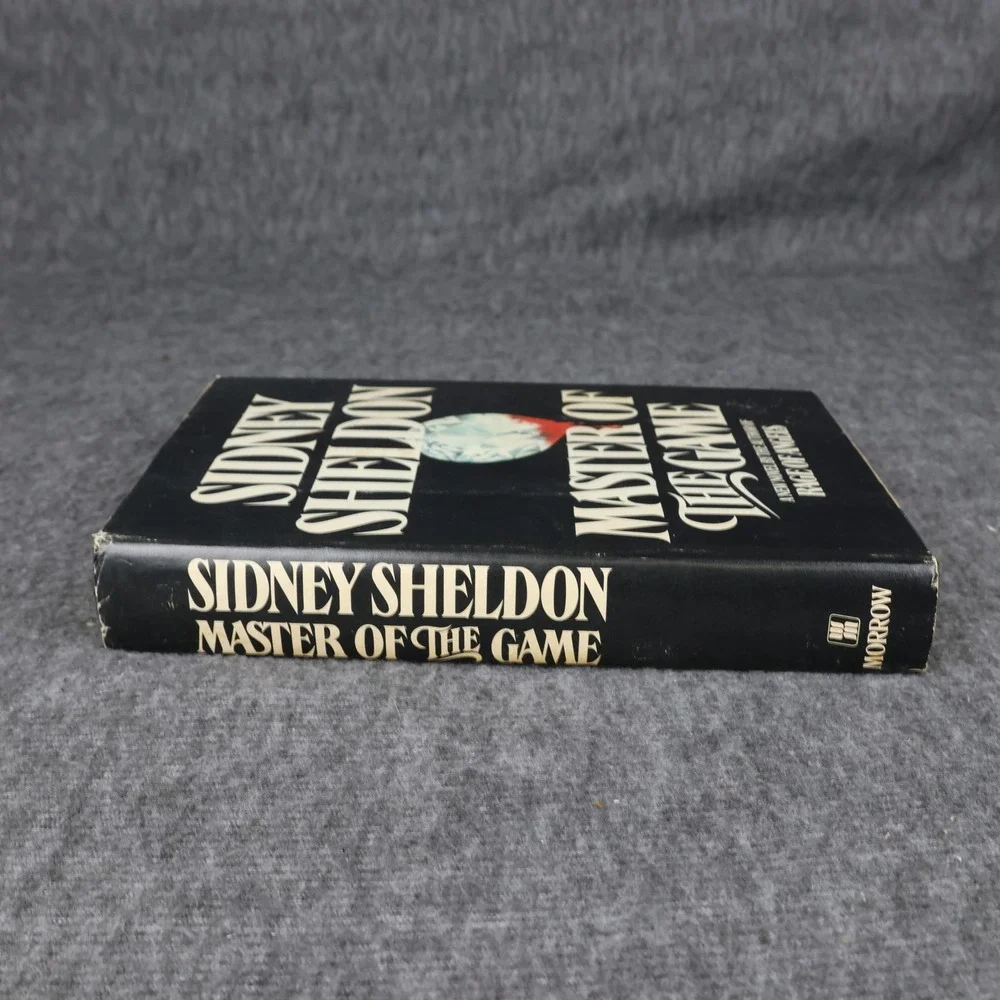 Vintage Master Of The Game Sidney Sheldon Black HC DJ 1982 USA Thriller